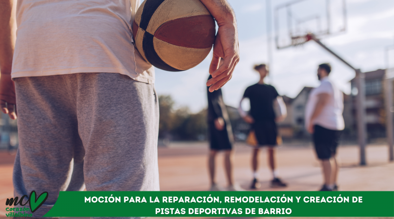 MCV Corazón Villalbino solicita la creación de nuevas pistas deportivas de barrio y el mantenimiento de las ya existentes